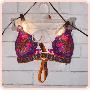 ♡Victoria’s Secret printed padded swim/bikini top♡